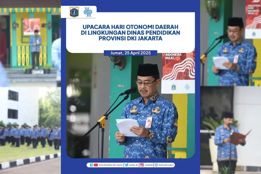 Upacara Hari Otonomi Daerah diLingkungan Dinas Pendidikan Provinsi DKI Jakarta — foto 1